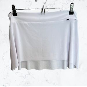 Jule Dancewear White High Low Skirt Size L